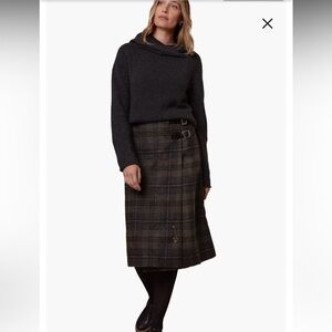 Celtic & Co Midi Celt Kilt Plaid Skirt
